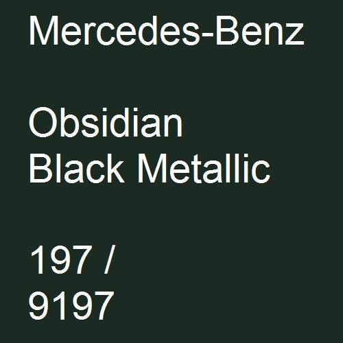 Mercedes-Benz, Obsidian Black Metallic, 197 / 9197.